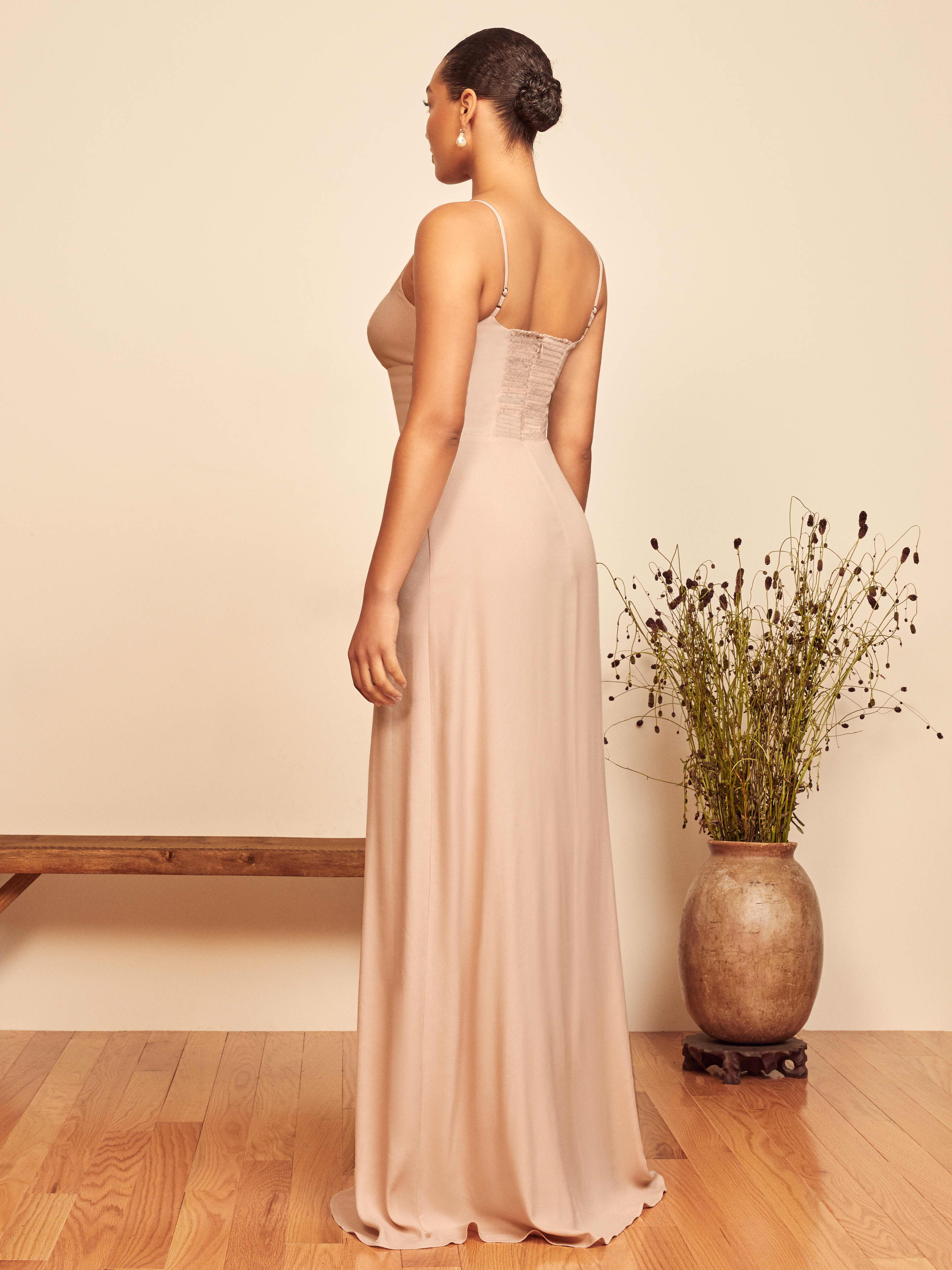 Sunrise Dress Sleeveless Bridal Crepe Reformation