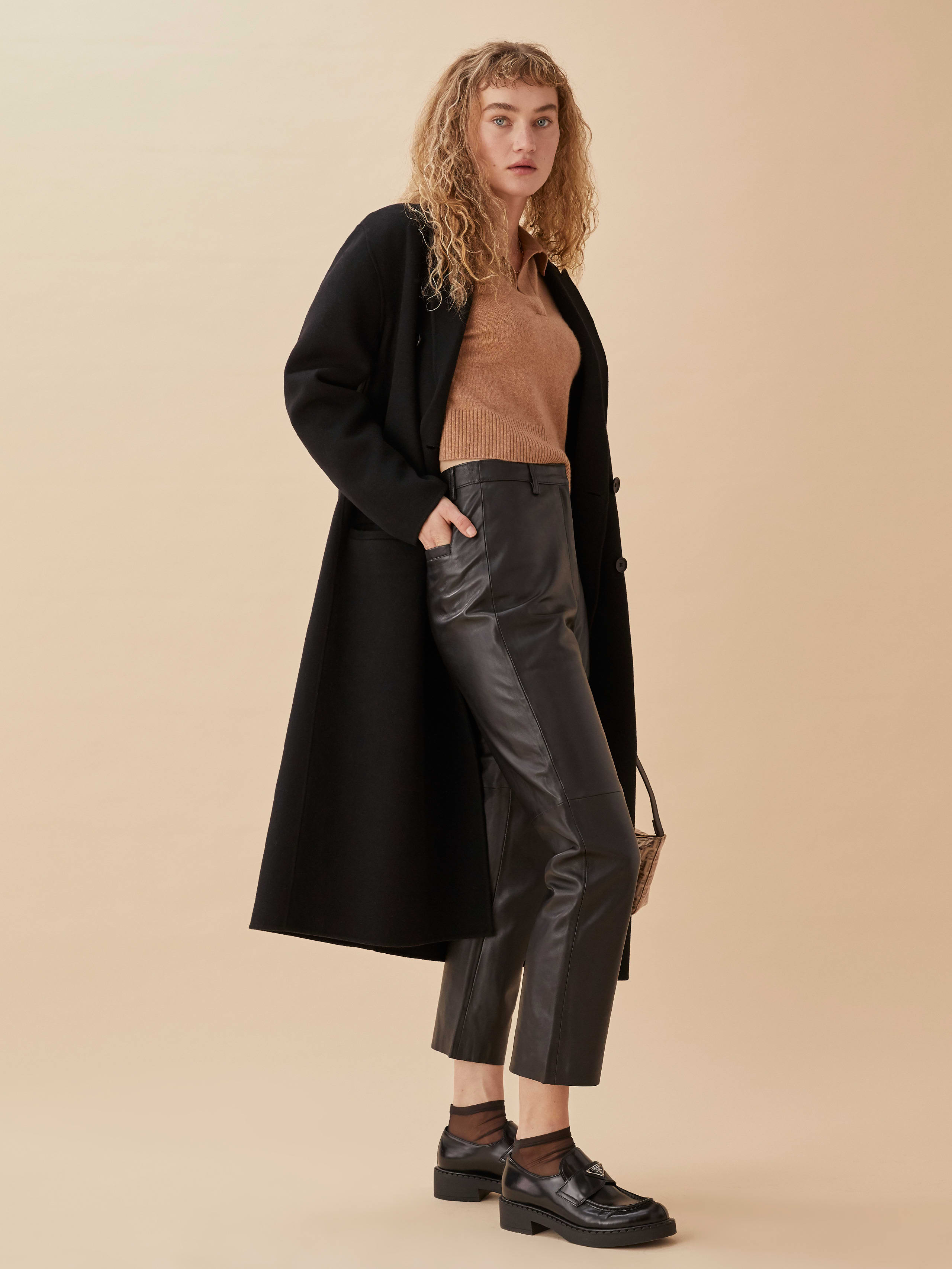 Black Veda Leather Pant
