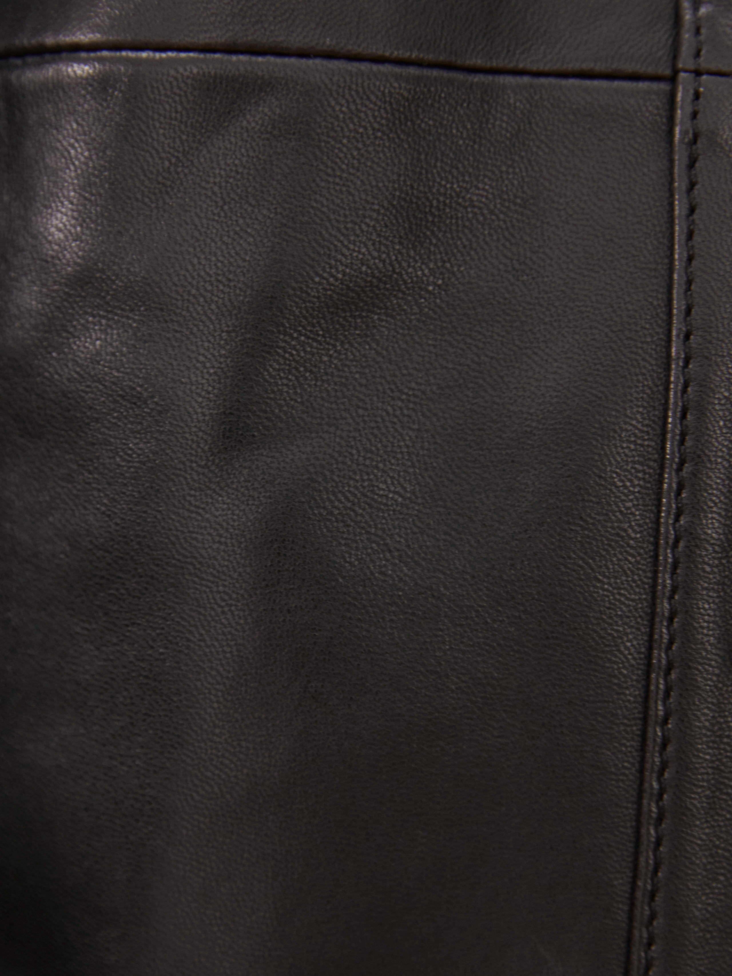 Veda Leather Shirt Jacket | Reformation