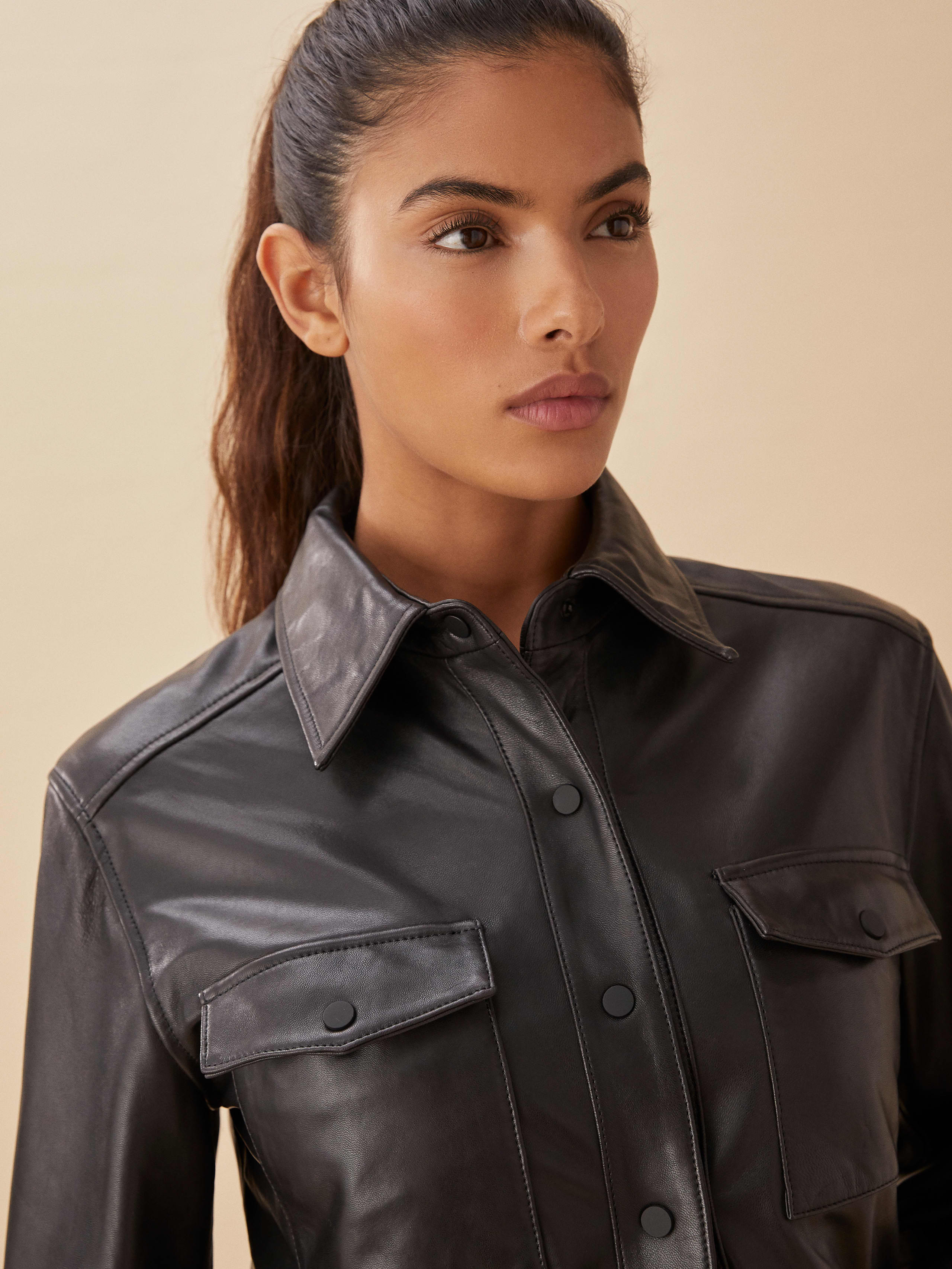 veda reformation leather jacket