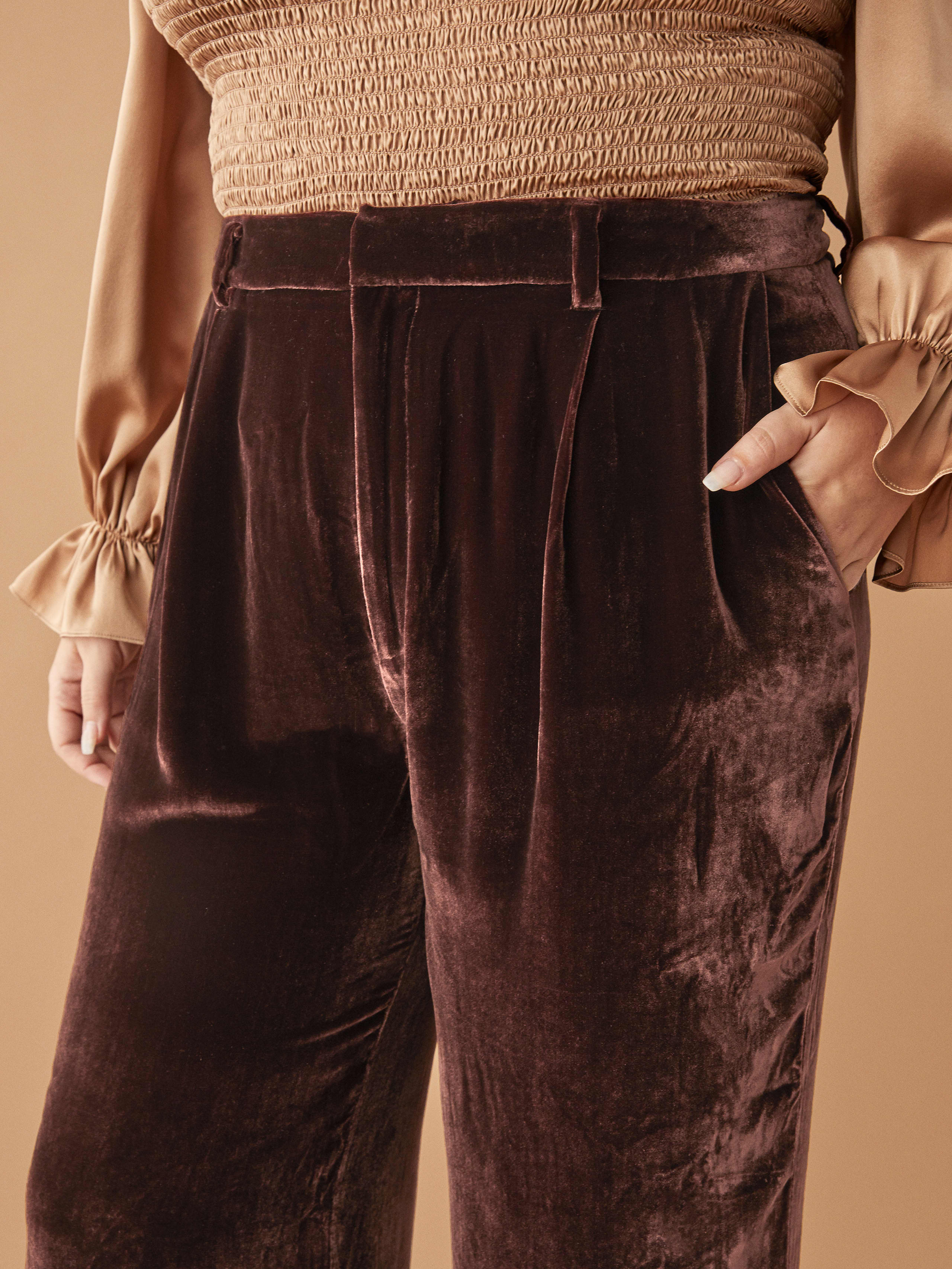 reformation velvet pants