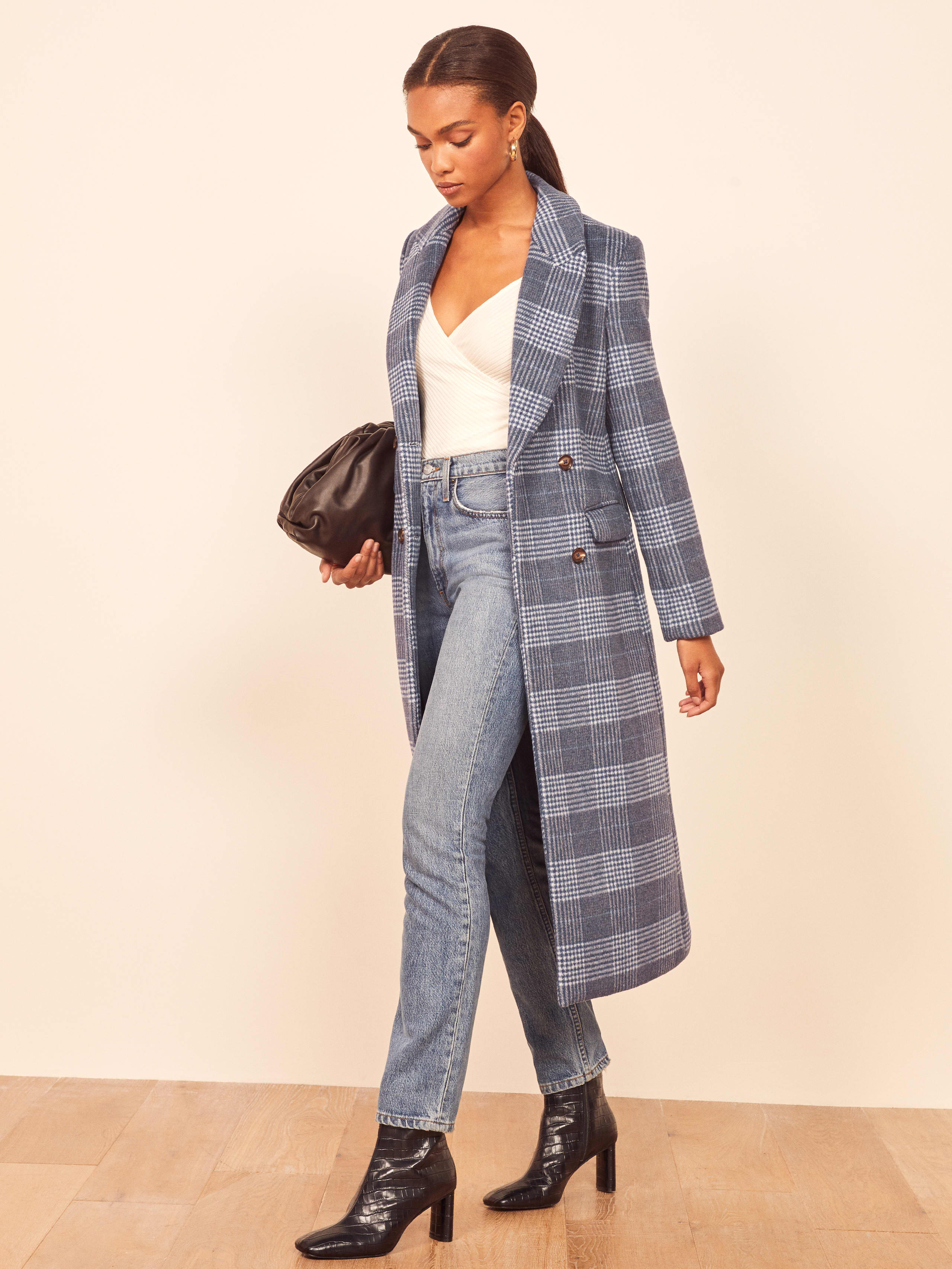 Blue Check York Coat