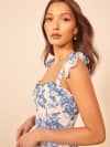 reformation nikita dress blue