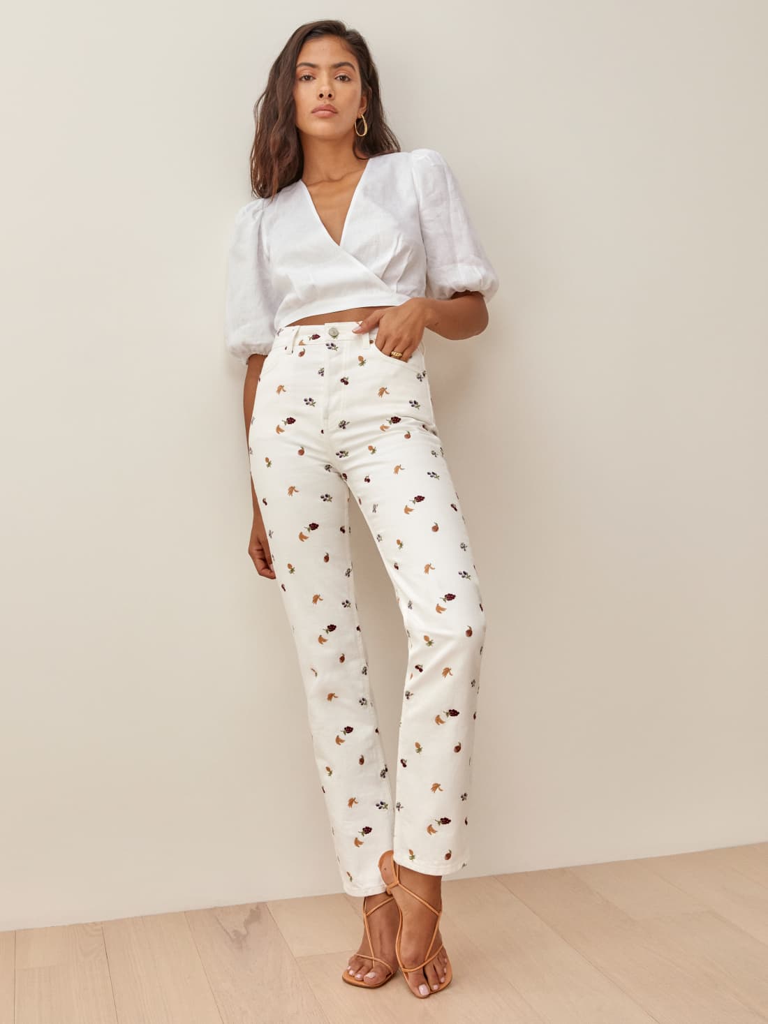 Cynthia Fruitloops High Rise Straight Jeans