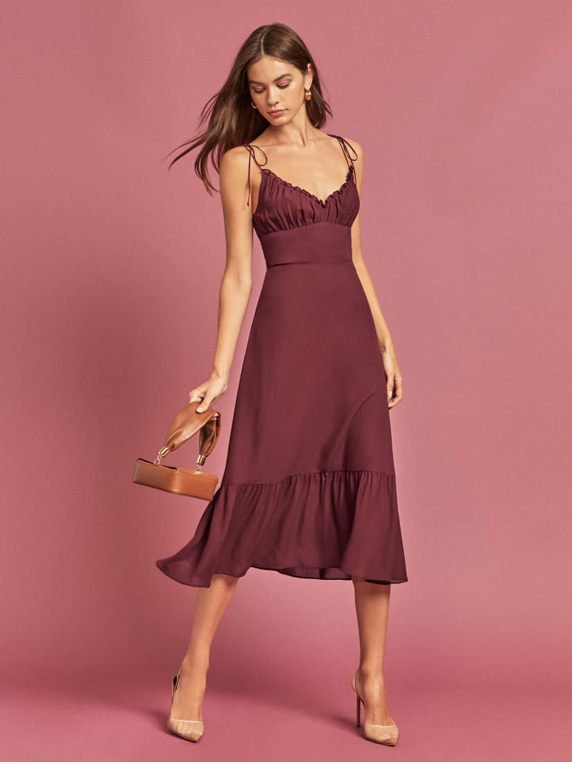 reformation wedding guest dress