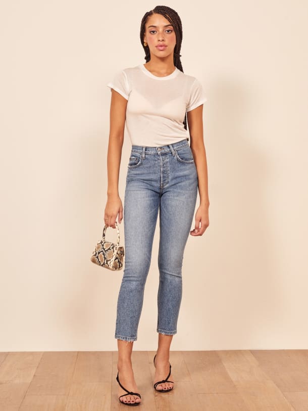 reformation high & skinny jean
