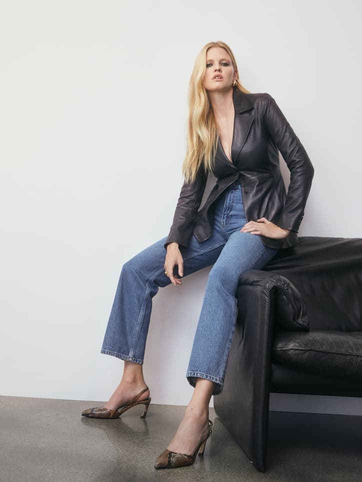 reformation brooke high straight jeans