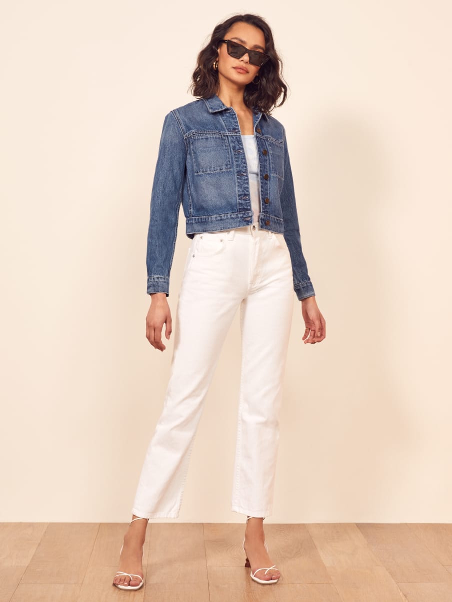 reformation jean jacket