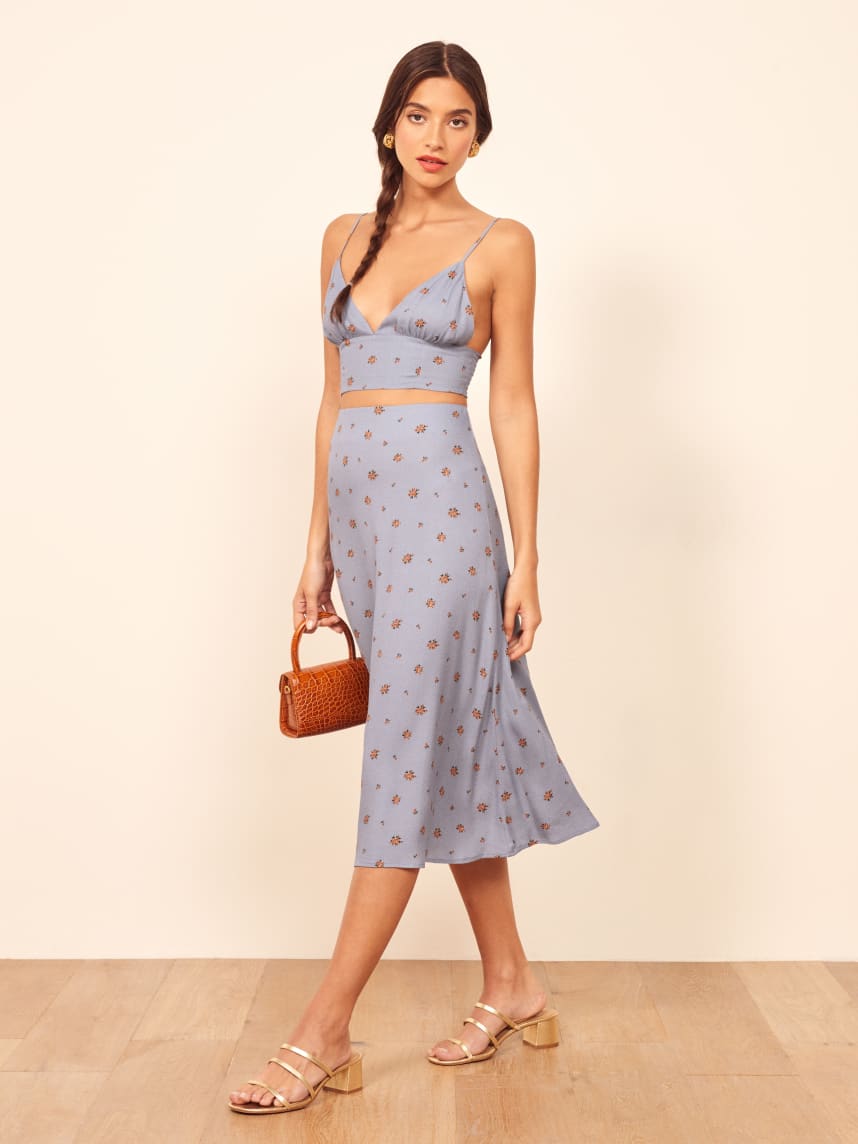 reformation two piece dress