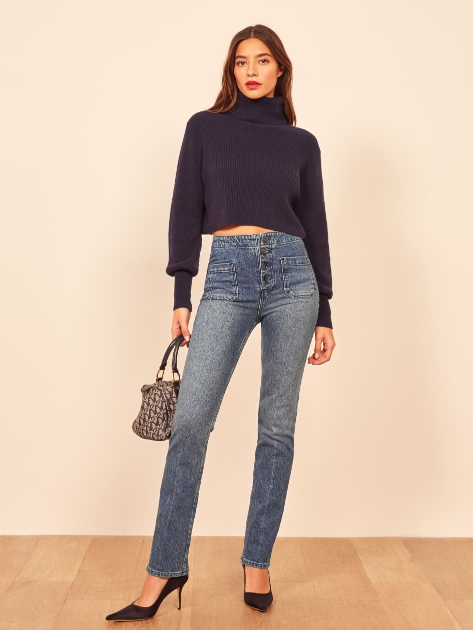 reformation straight leg jeans