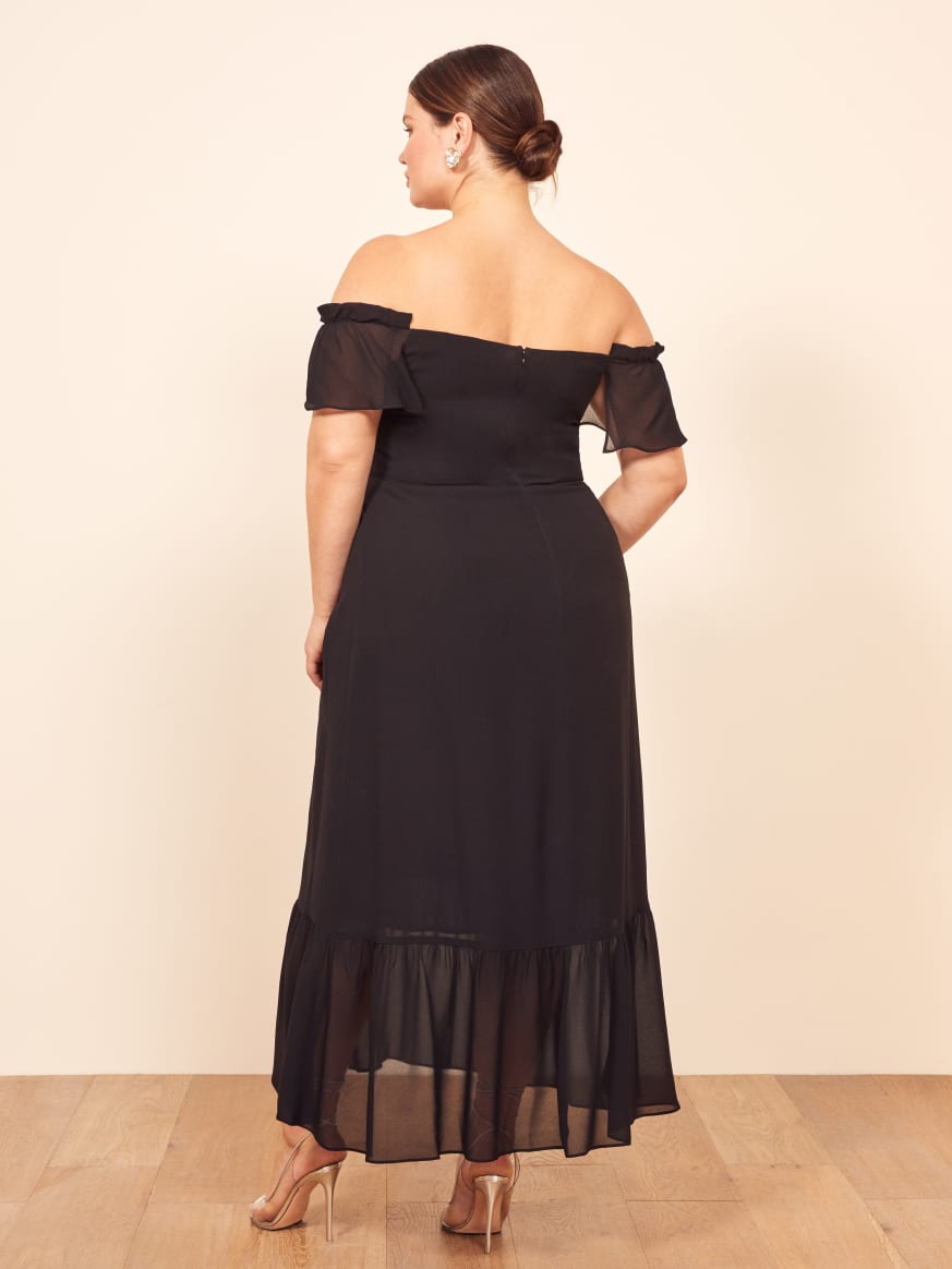 reformation butterfly dress red