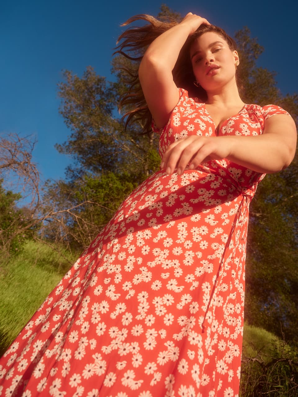 carina midi wrap dress