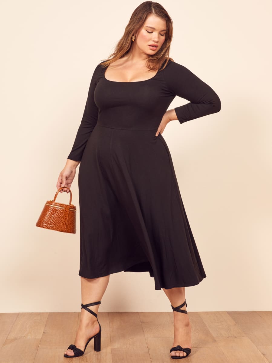 reformation lou midi dress