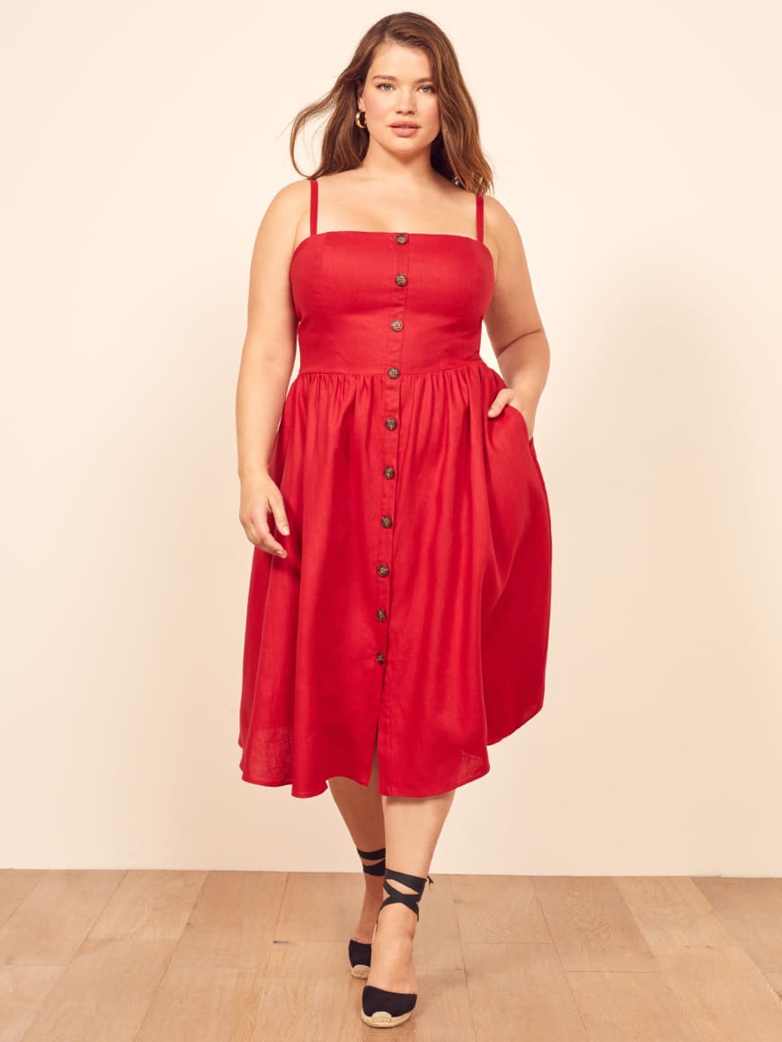 reformation cherry dress