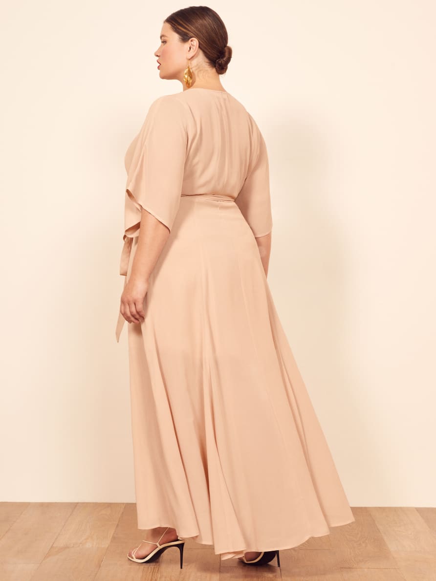 reformation winslow dress emerald