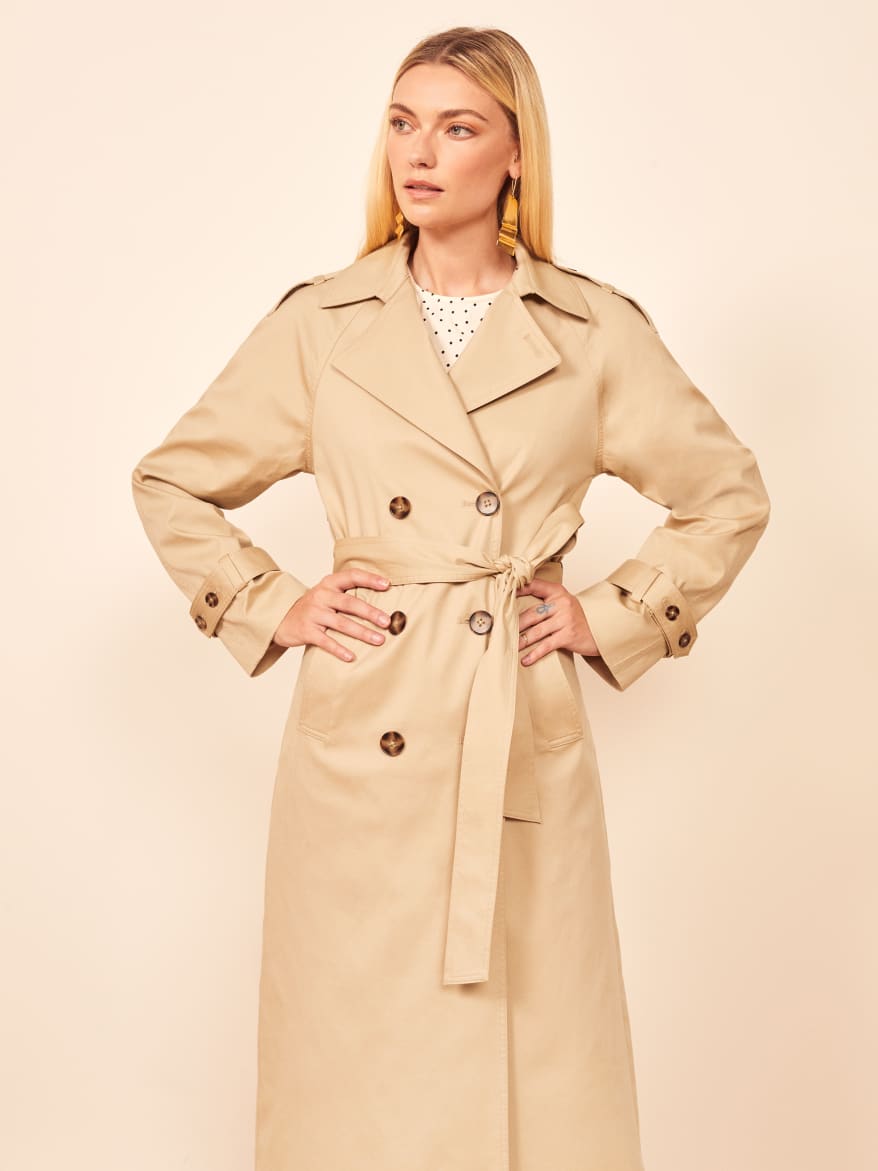 reformation trench coat
