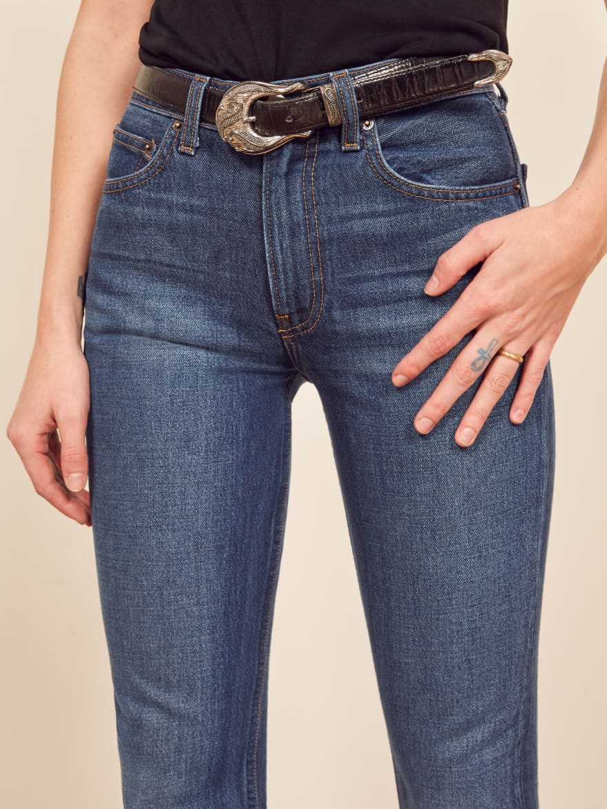 reformation heart jeans