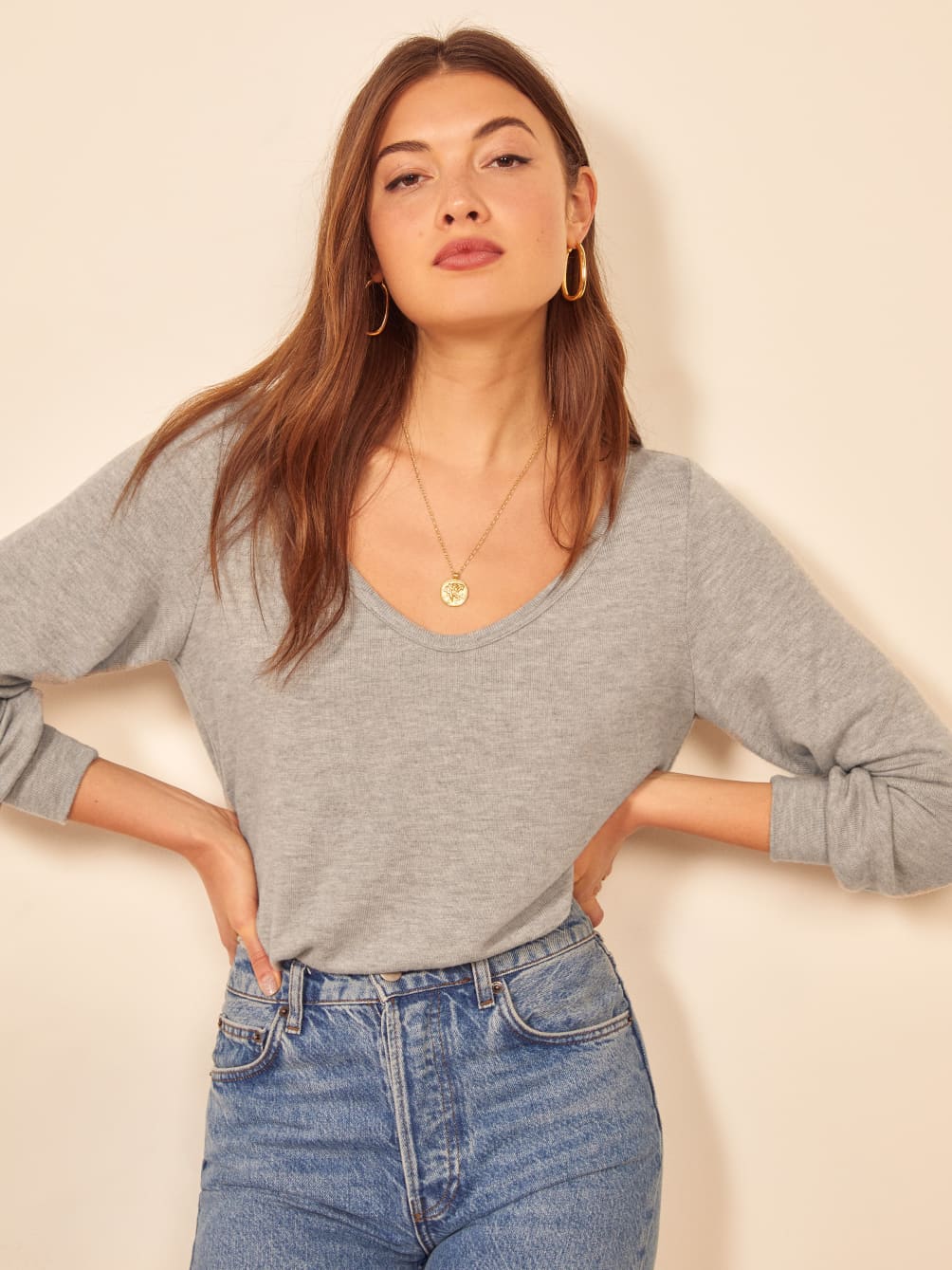 reformation marie sweater