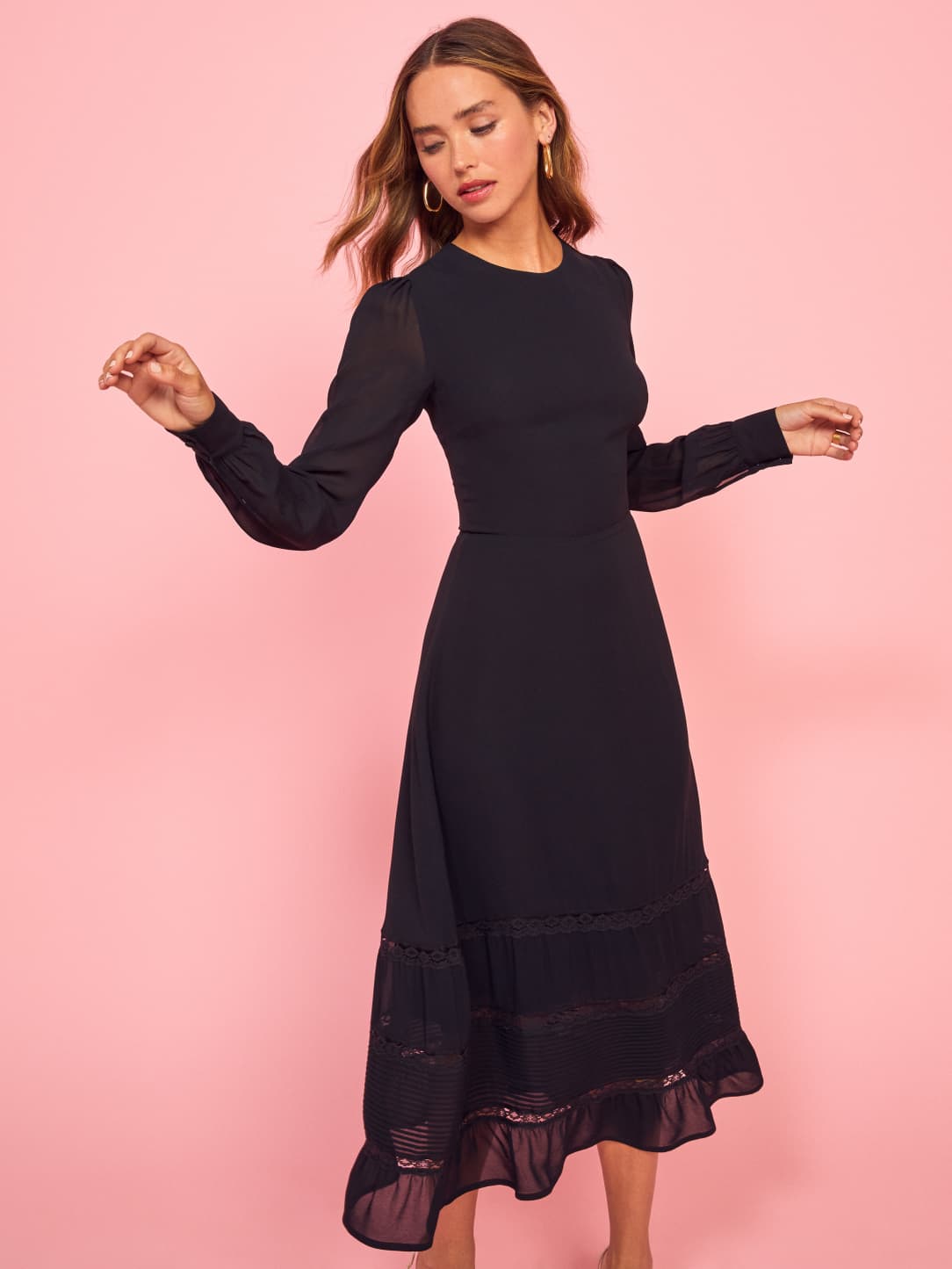 reformation lace dress
