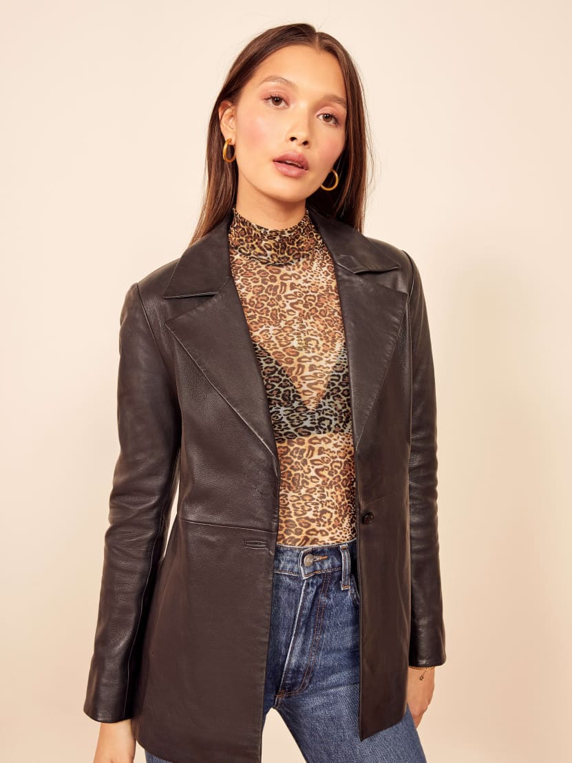 reformation leather jacket