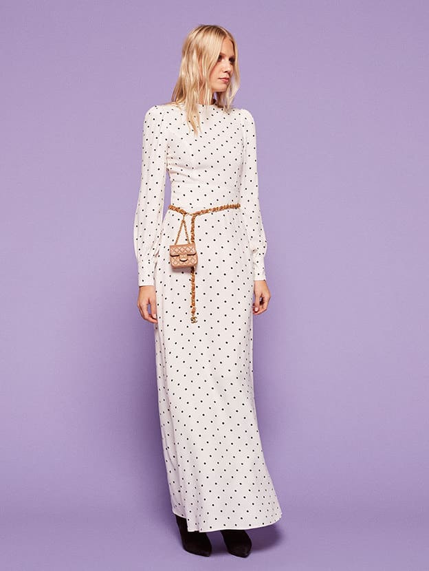 reformation purple dress