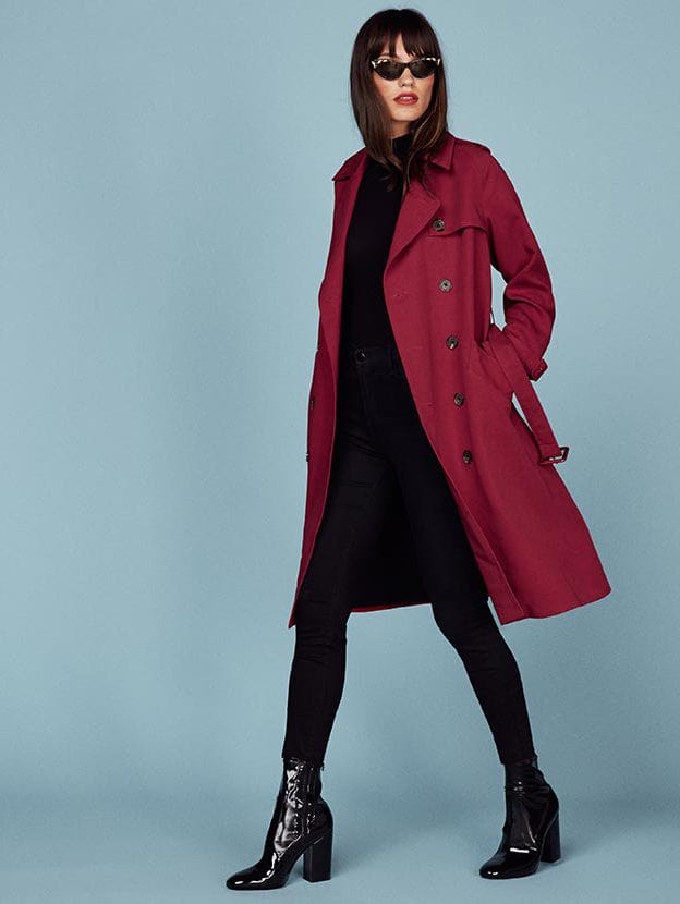 reformation trench coat