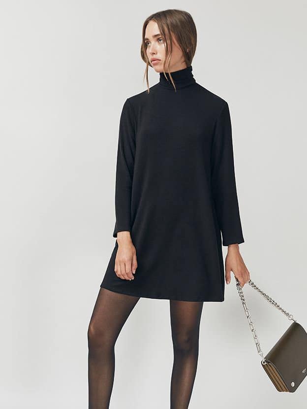reformation turtleneck dress