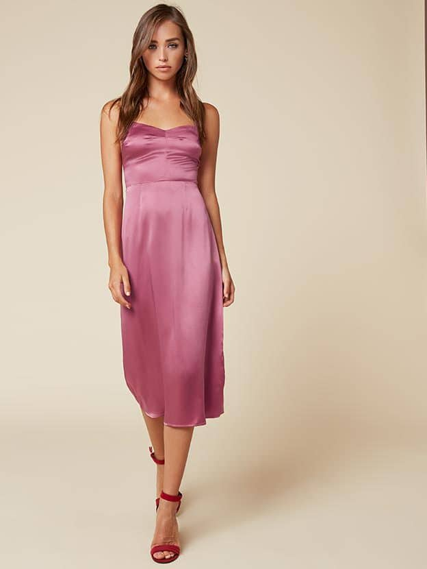 reformation lilac dress