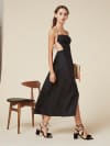 reformation black dress