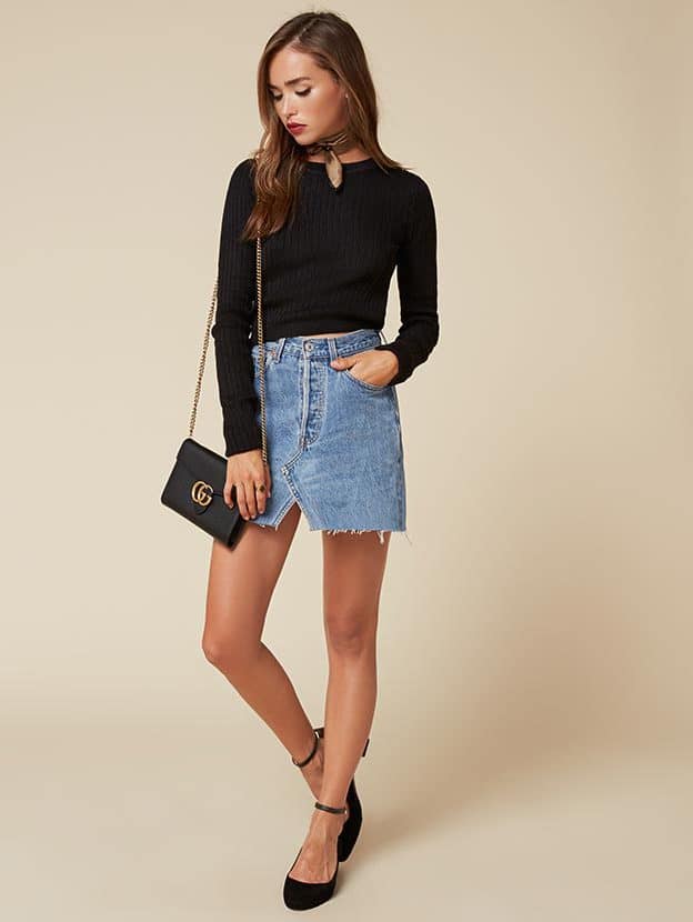 reformation sweater dress