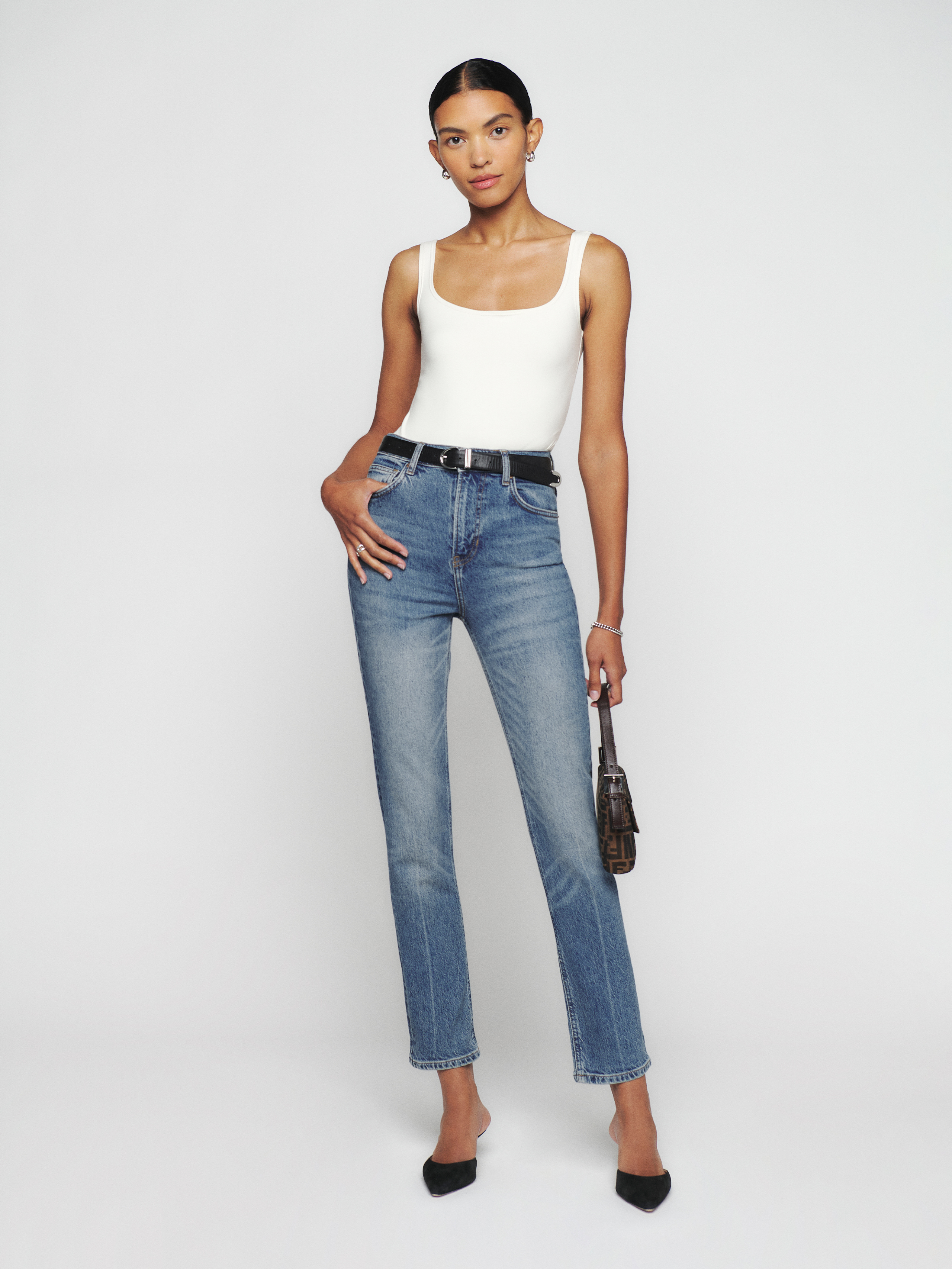 Liza Ultra High Rise Slim Straight Jeans