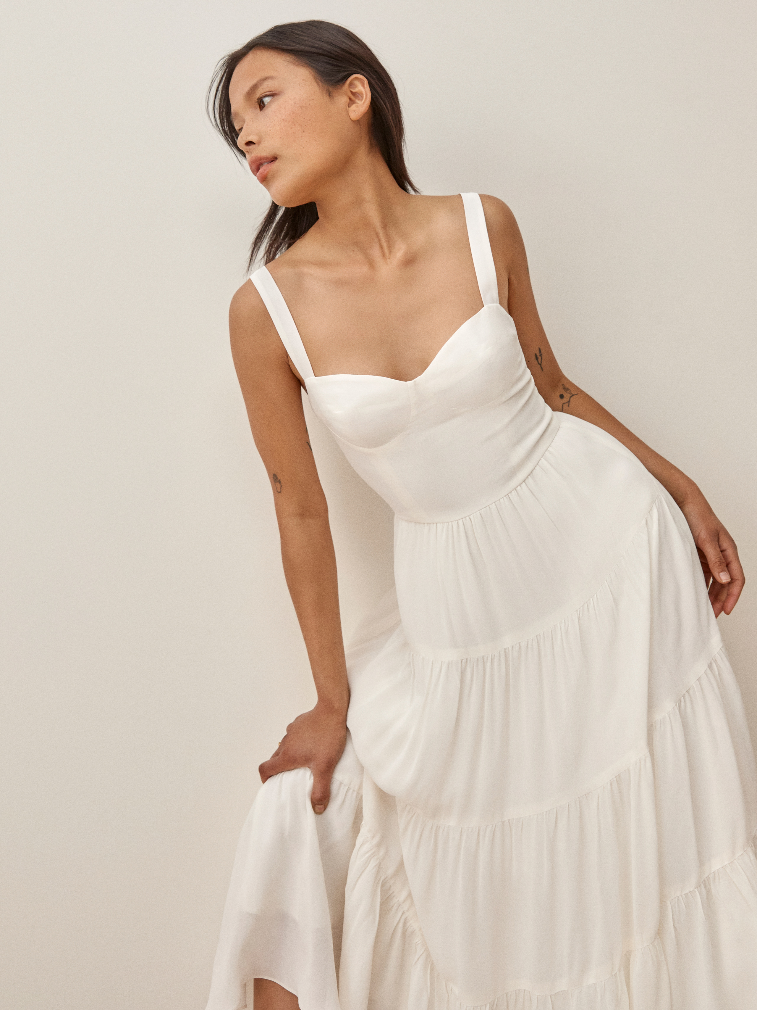 Aviva Dress - Tank Straps Midi 