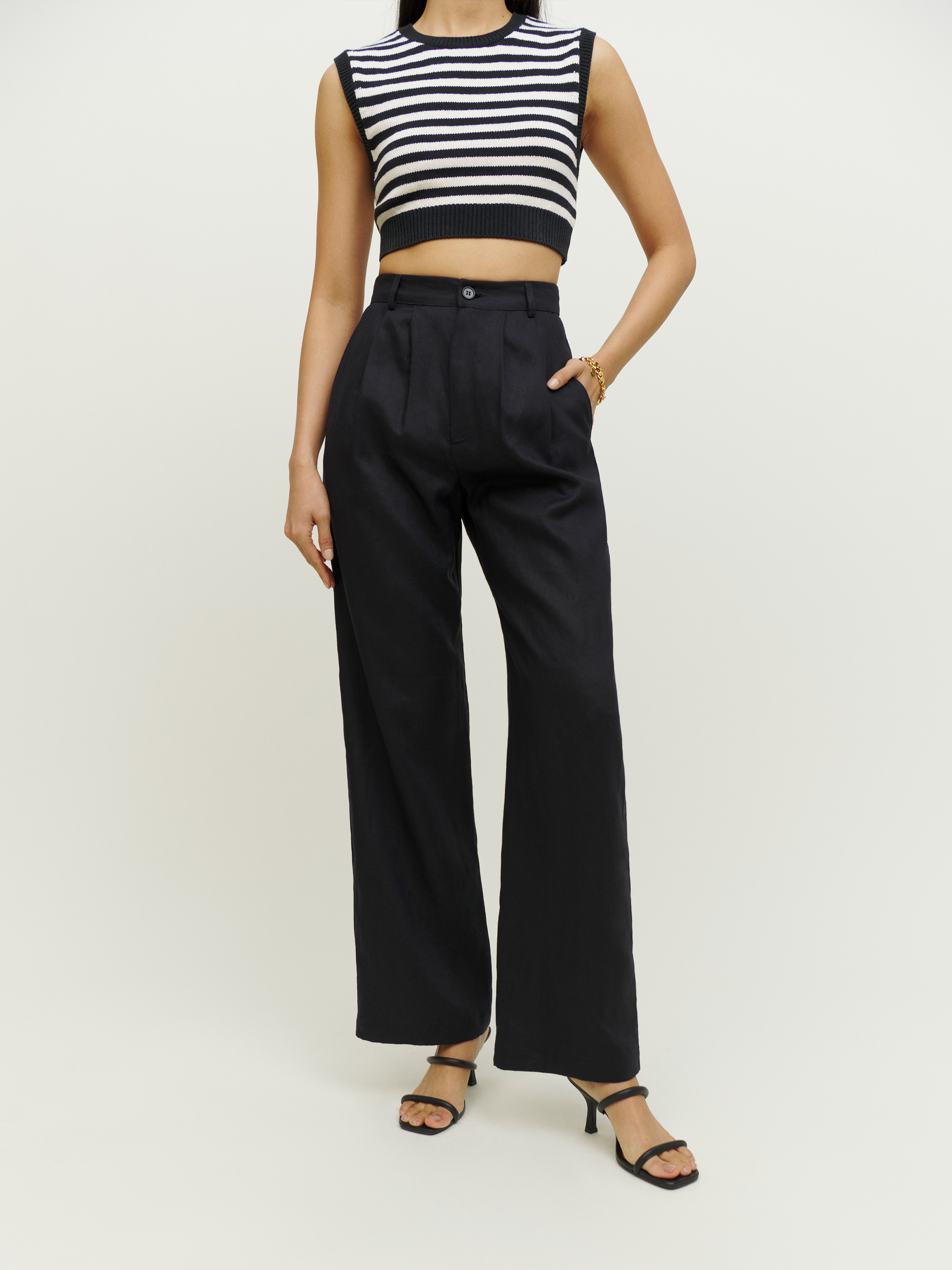 Vesta Pant - Long Linen | Reformation