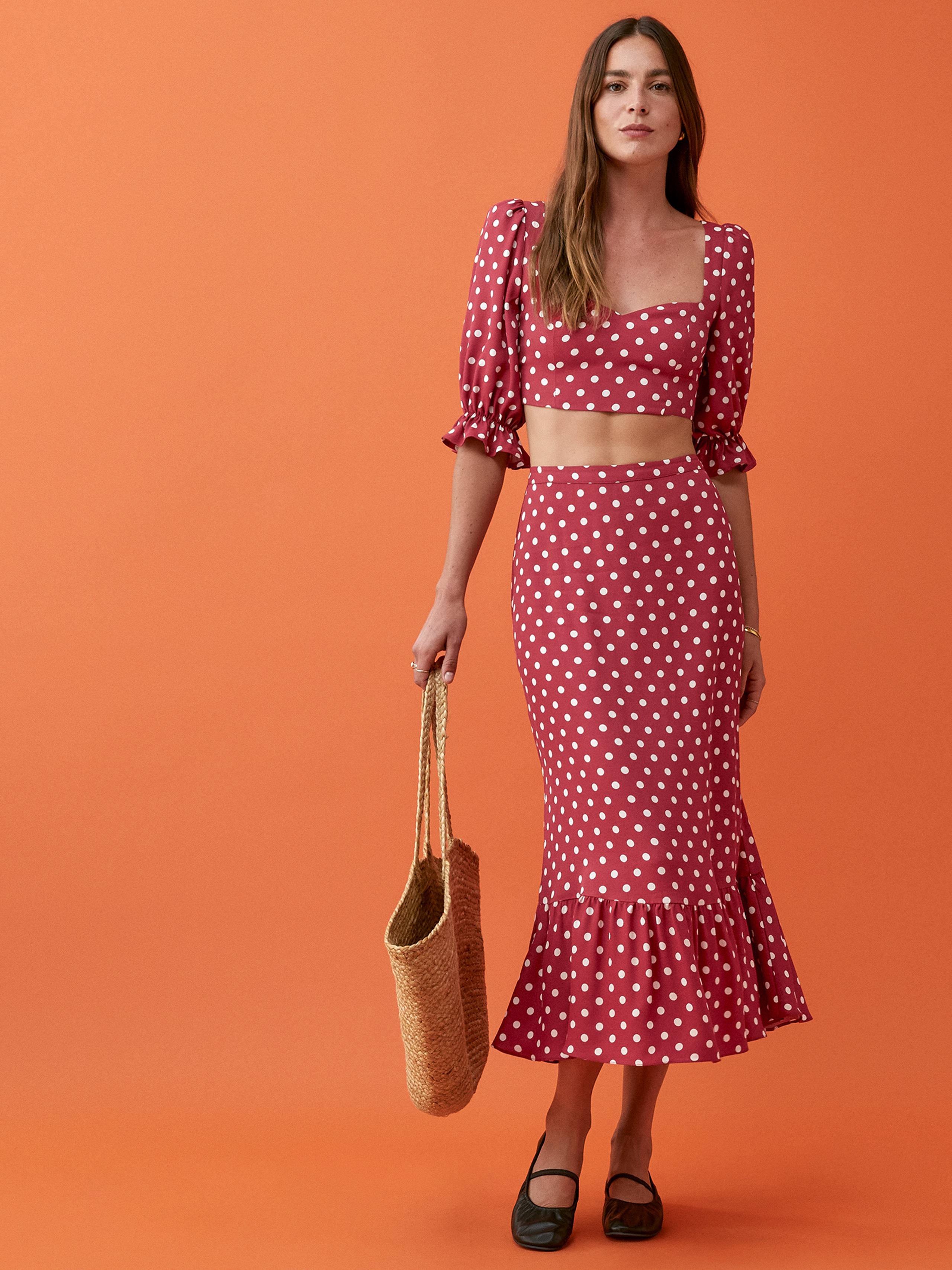 Fiona Two Piece - Midi Crepe | Reformation