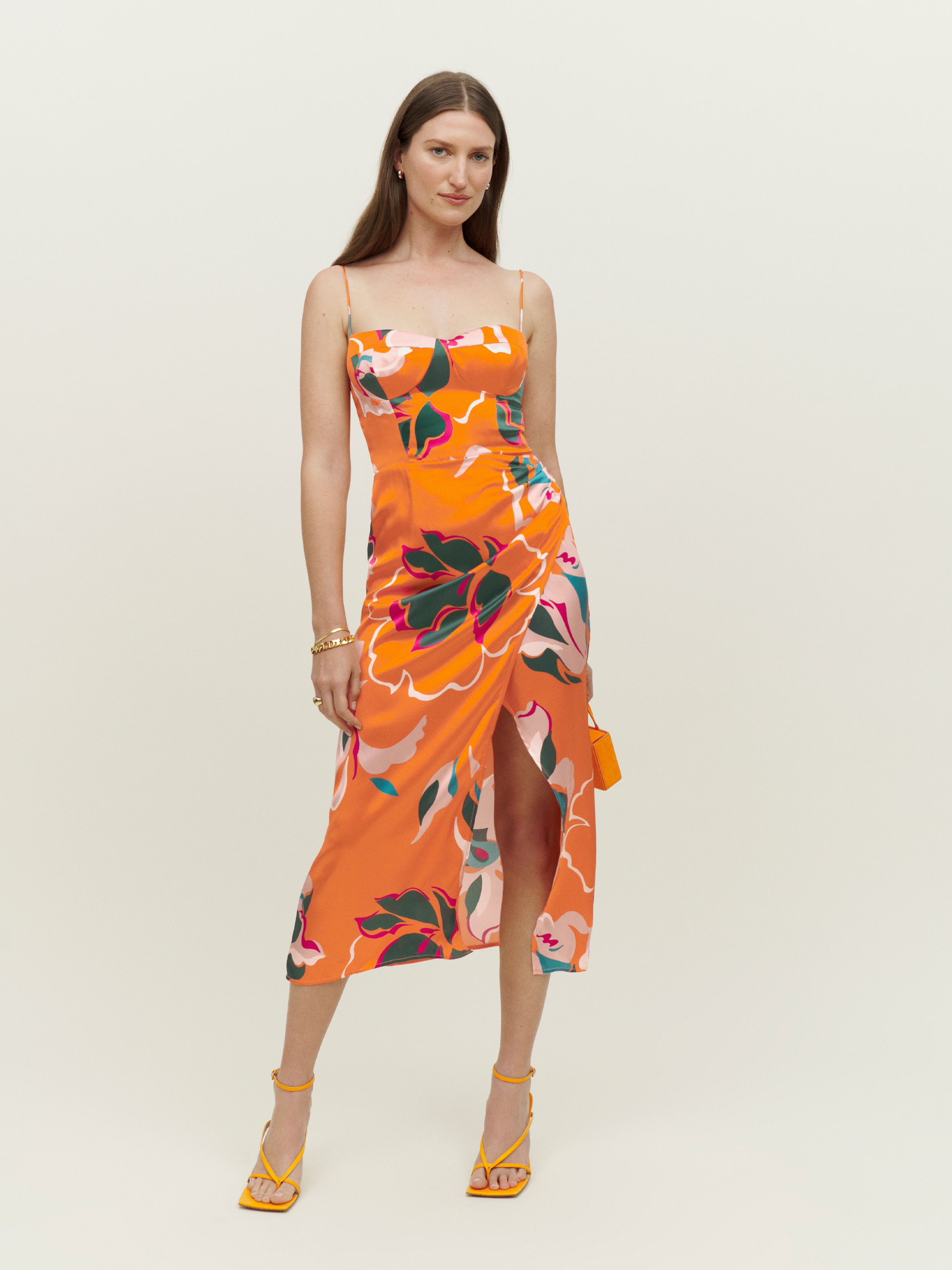 Marguerite Dress - Spaghetti Strap Midi 
