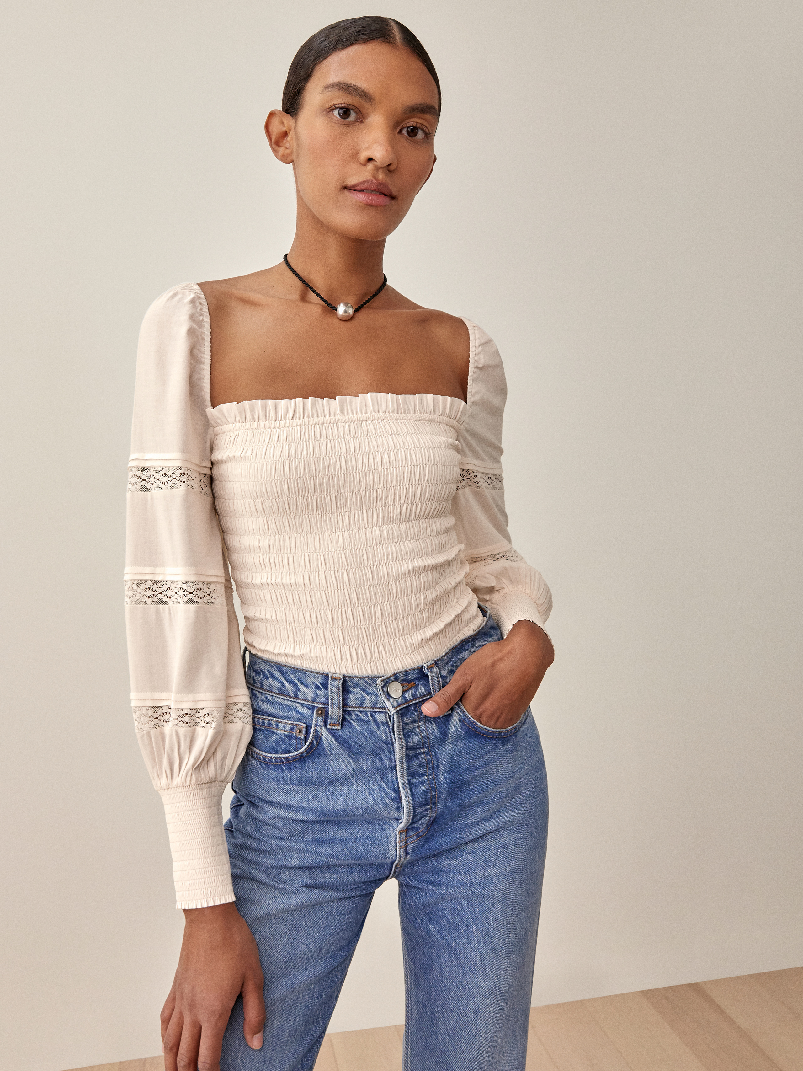 Clancy Top - Long Sleeve Voile 