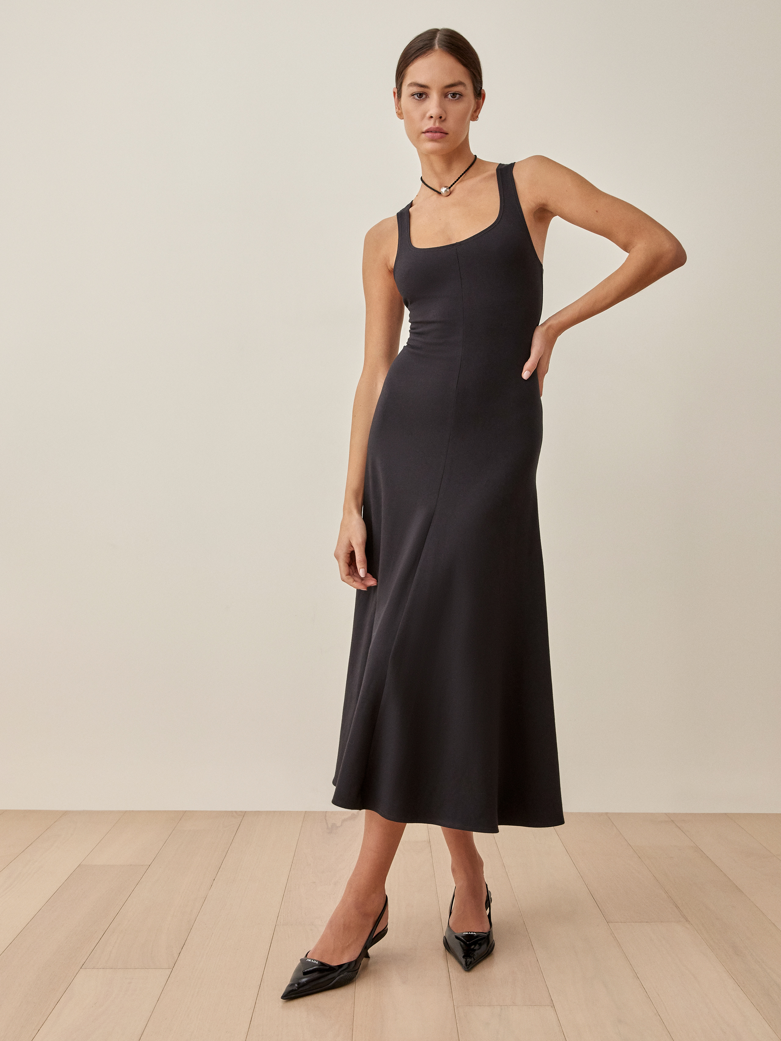 Daniella Dress - Sleeveless Midi Knit 