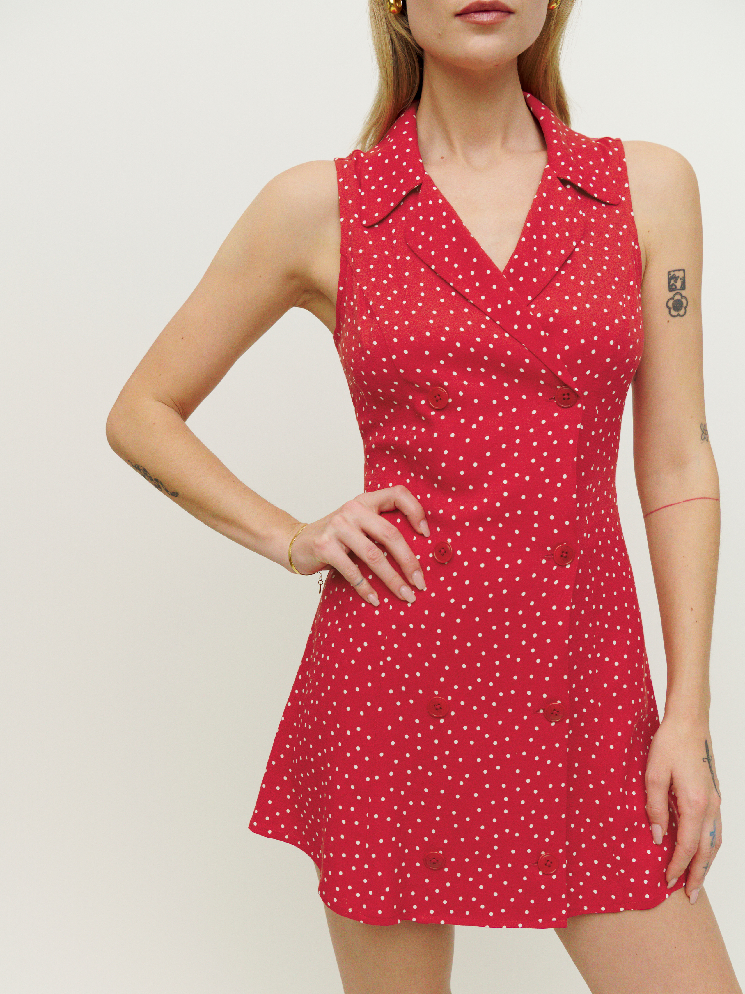 Leith Dress - Sleeveless Mini Crepe 