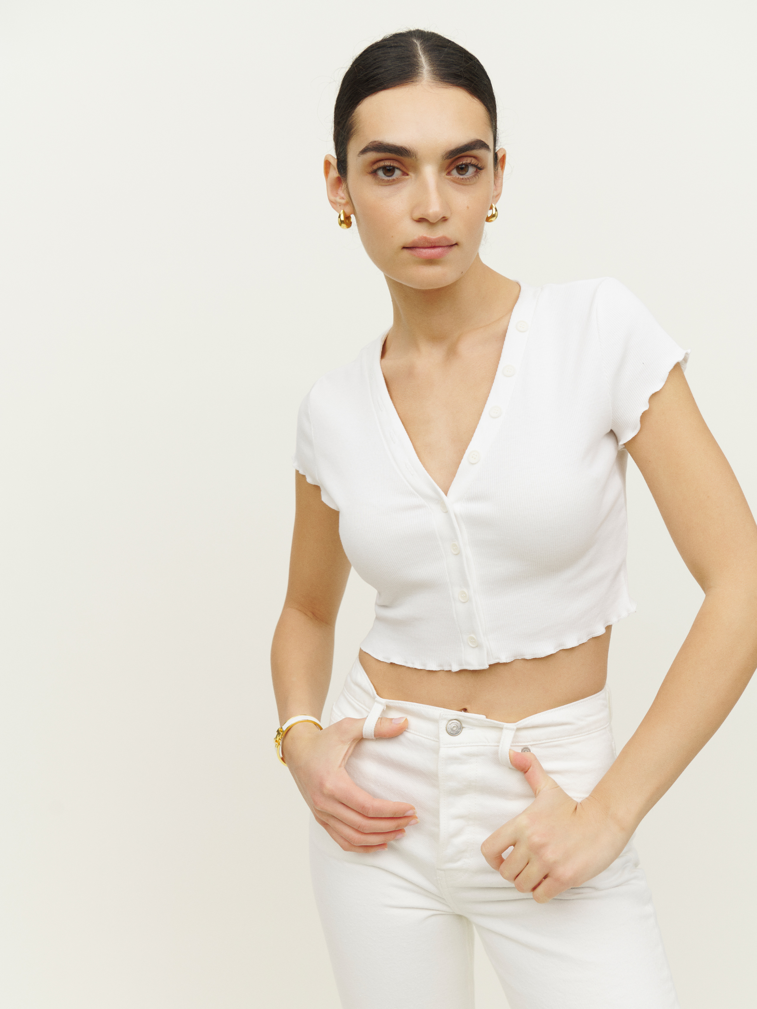 Kaylen Top - Short Sleeve Knit | Reformation