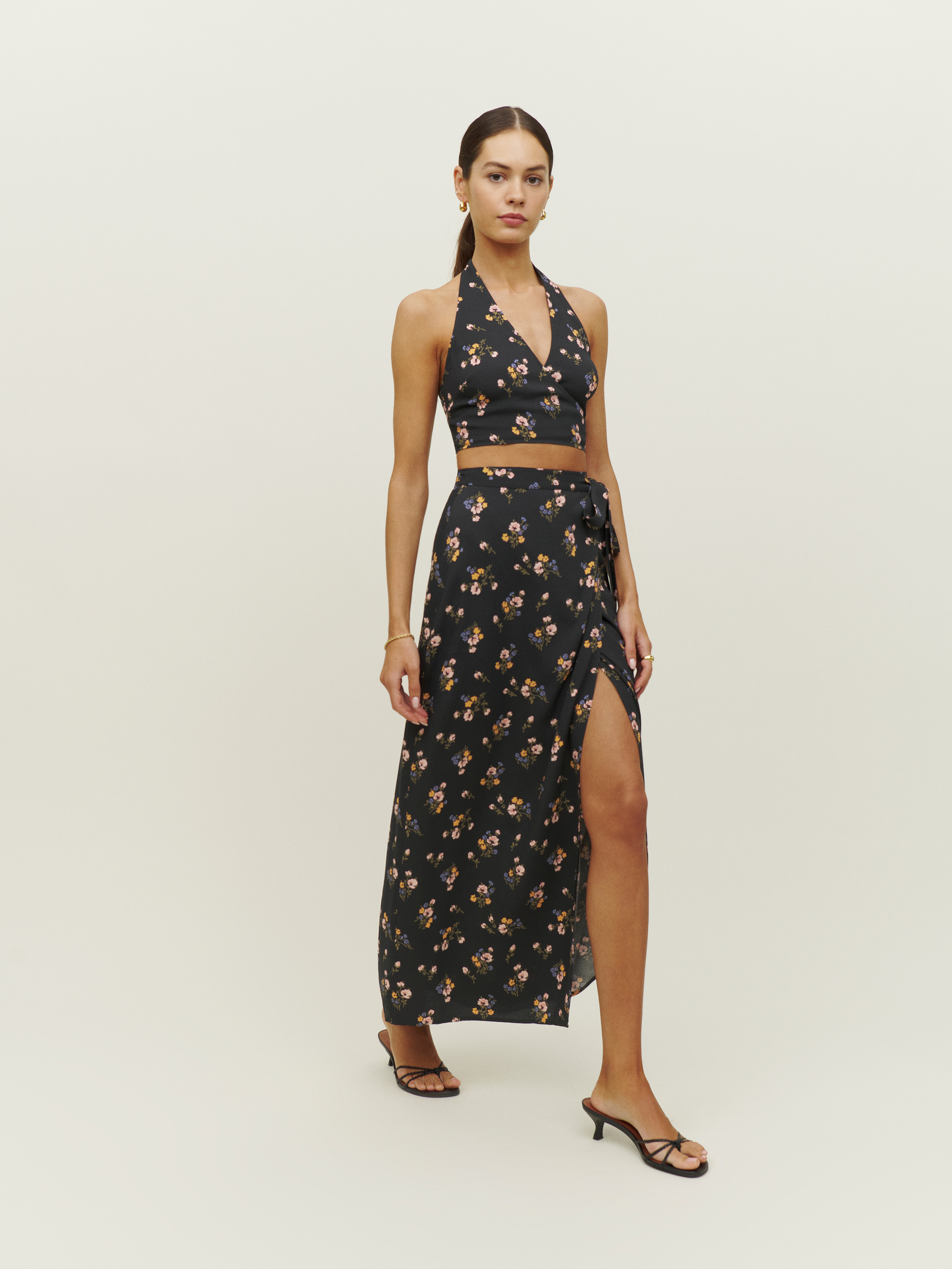 Lorin Two Piece - Midi Crepe | Reformation
