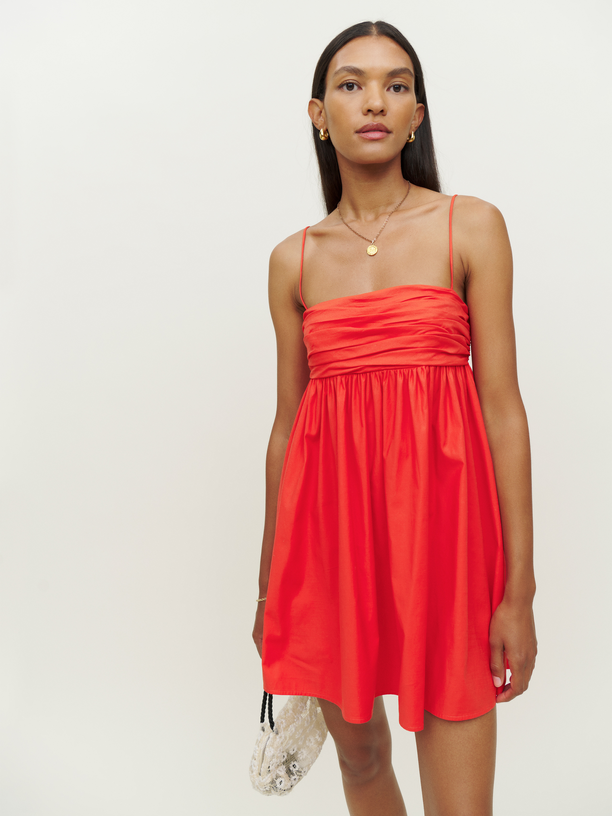 Sleeveless Red Bandeau Tube Mini Dress