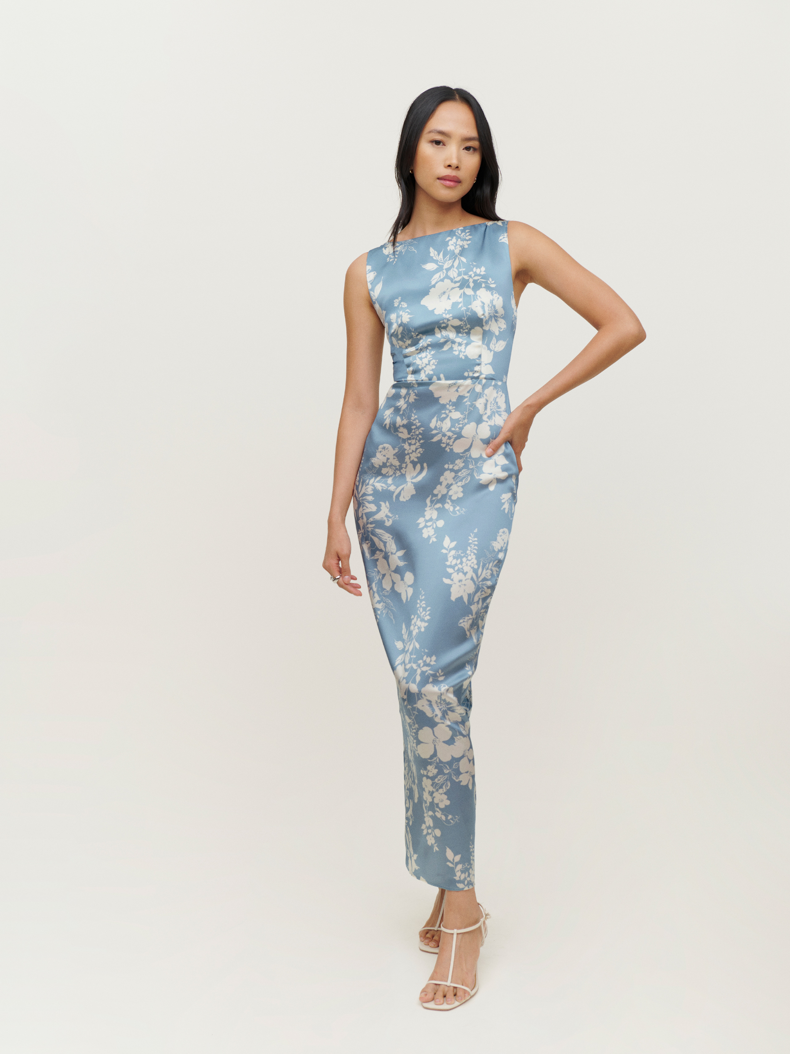 Zya Silk Dress - Sleeveless Ankle Silk 